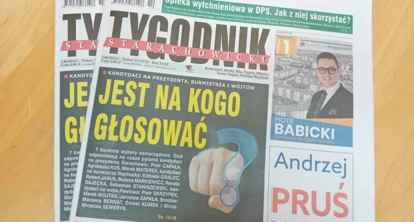 Przedwyborcze wydanie Tygodnika Starachowickiego już w kioskach i sklepach