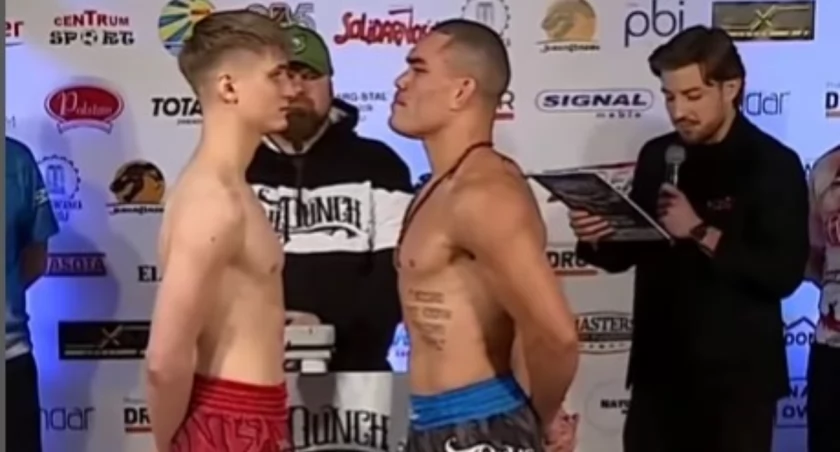 Adrian Gunia po oficjalnym ważeniu przed galą One Punch w Ostrowcu Św. Pierwszy szczyt sportowych marzeń