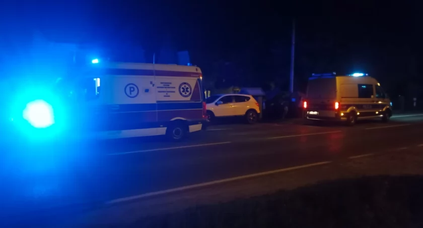 Wypadek na DK nr 42 w Stykowie. Samochód osobowy potrącił pieszego [ZDJĘCIA]