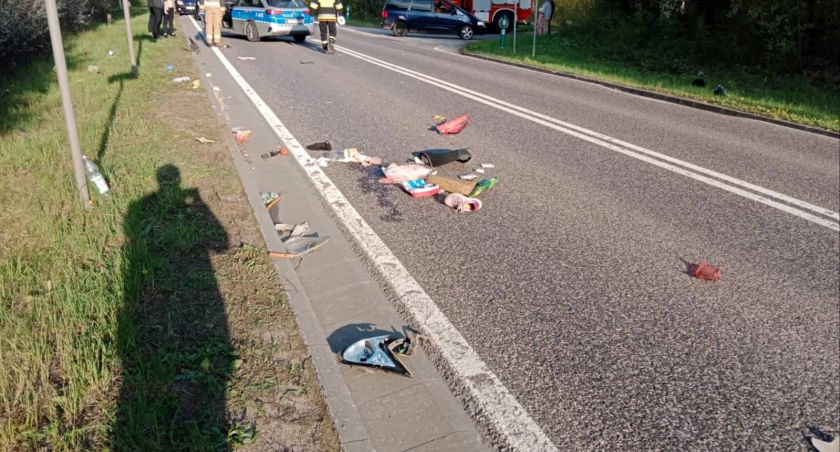Wypadek w Krynkach. Poszkodowana w stanie zagrażającym życiu 