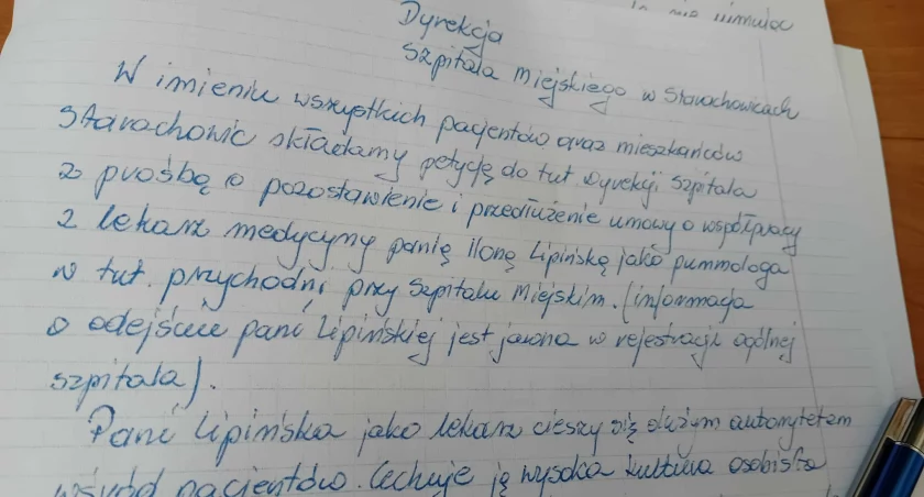 Pacjenci z chorobami płuc w Starachowicach walczą o swoją lekarkę