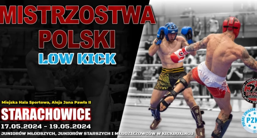 Sportowy weekend. Mistrzostwa Polski w kickboxingu w Starachowicach, memoriał im. Przemysława Krzewickiego w Wąchocku i ligowe rozgrywki