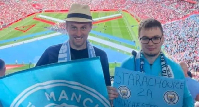 Finał Pucharu Anglii z udziałem starachowickich kibiców. Trzymali kciuki za postawę Manchesteru City