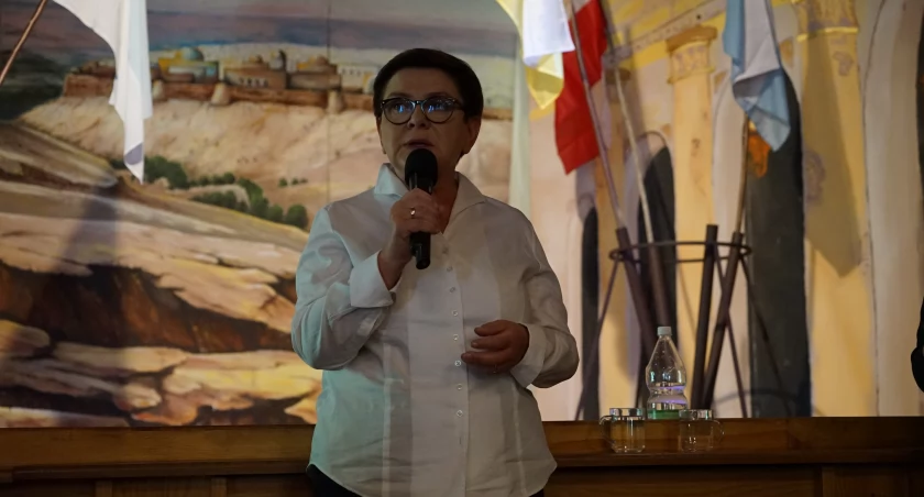 Beata Szydło na spotkaniu z wyborcami w Kałkowie 