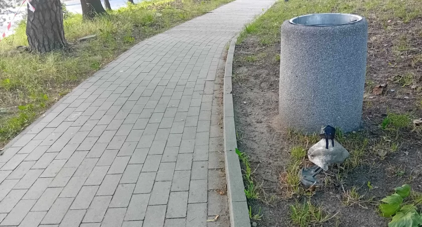Parkowe otoczenie się sypie