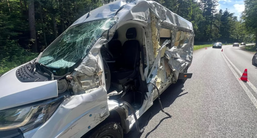 Wypadek w Świętej Katarzynie i Osinach [ZDJĘCIA]