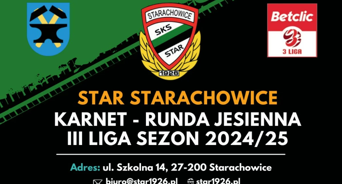 Przyjdź do klubu, kup karnet. Star Starachowice zaprasza na mecze do Ożarowa 