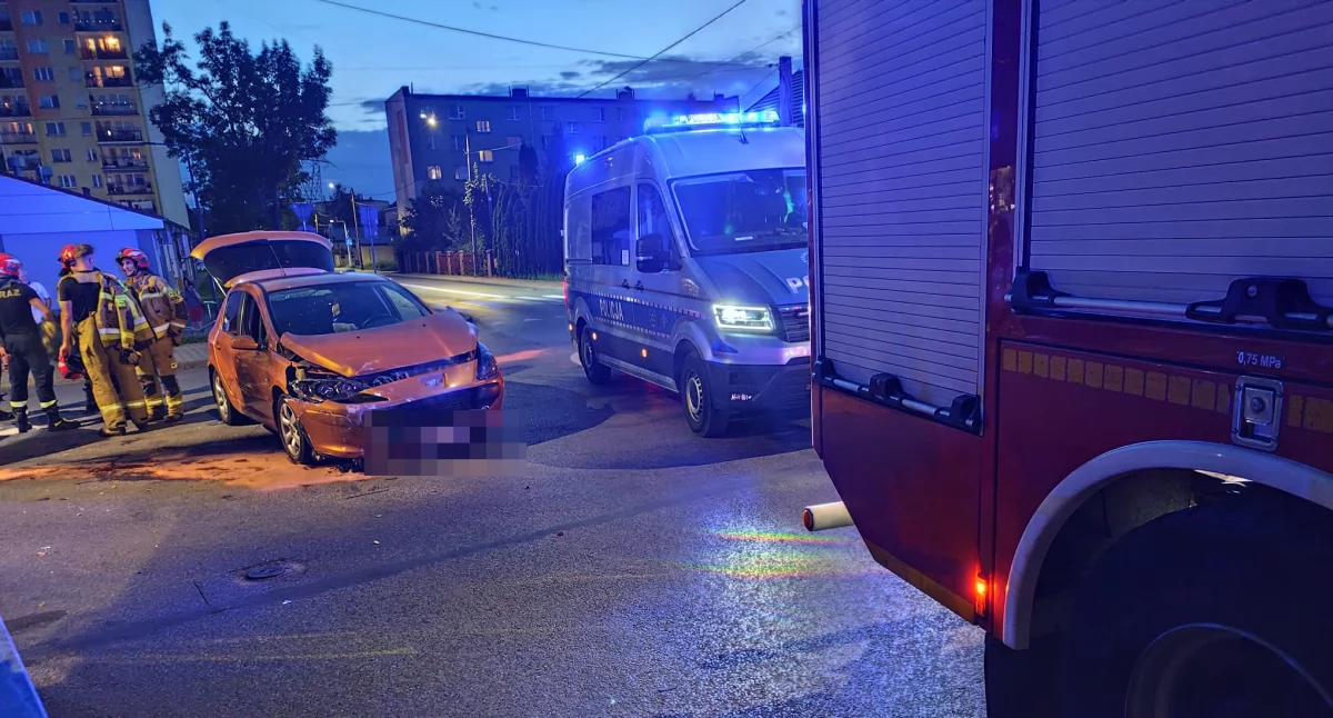 Wypadek na skrzyżowaniu w Starachowicach. Jedna osoba poszkodowana
