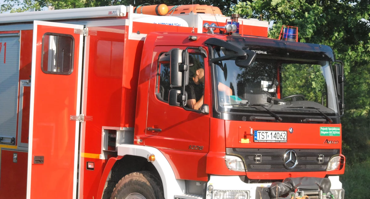 Pożar dostawczego iveco w Starachowicach. Straty na ok. 2 tys. złotych