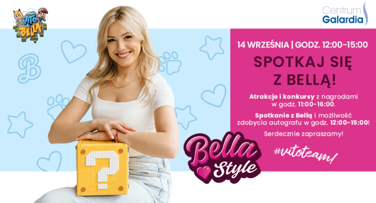 Bella – prawdziwa gwiazda YouTube przyjedzie do CH Galardia