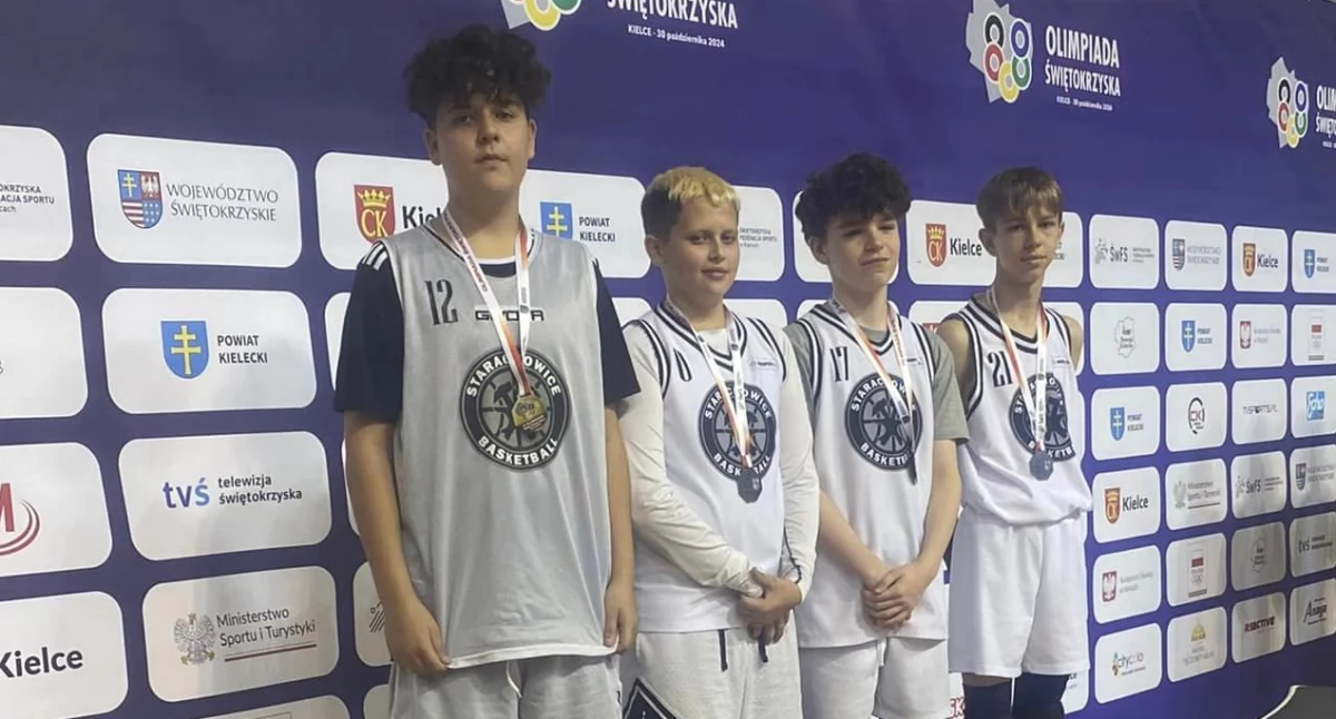 Młodzi koszykarze Basketu Starachowice na drugim miejscu w Olimpiadzie Świętokrzyskiej
