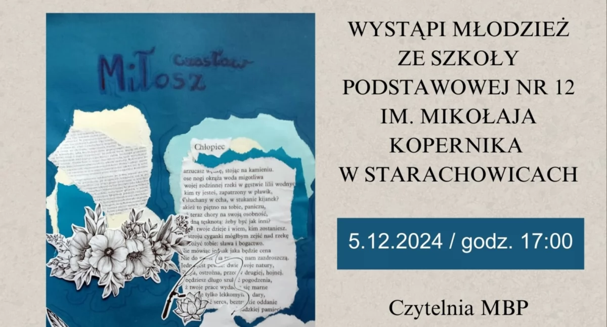 SP nr 12 na scenie w bibliotece - zapraszamy