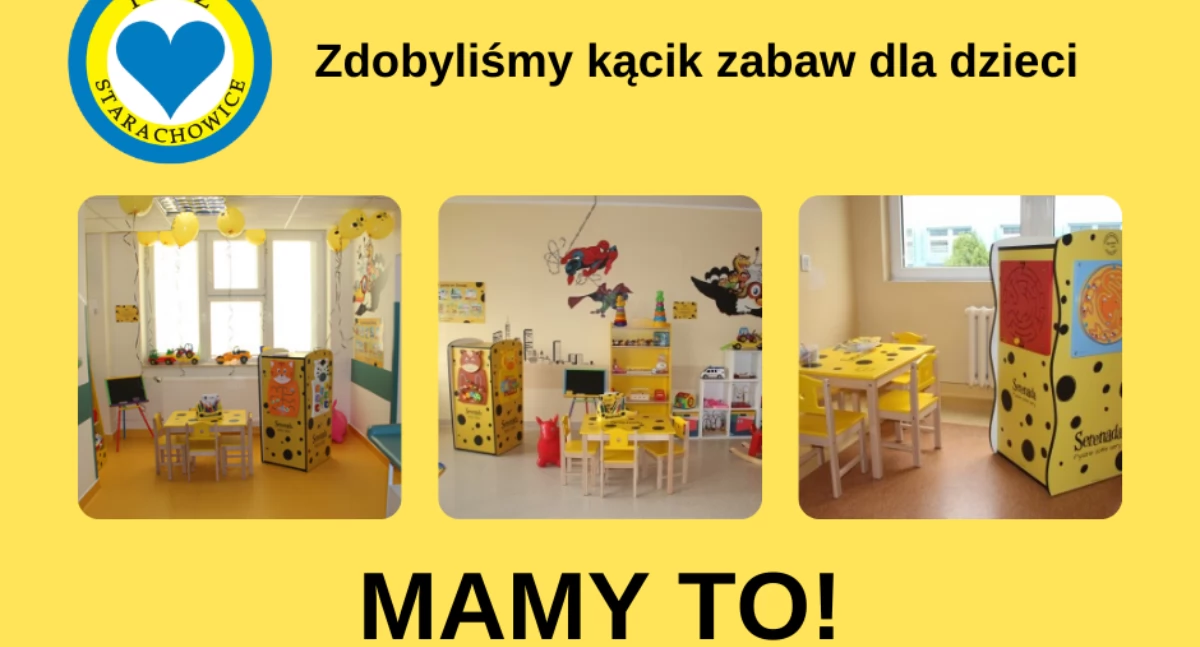 Kącik zabaw dla dzieci powstanie w starachowickim szpitalu