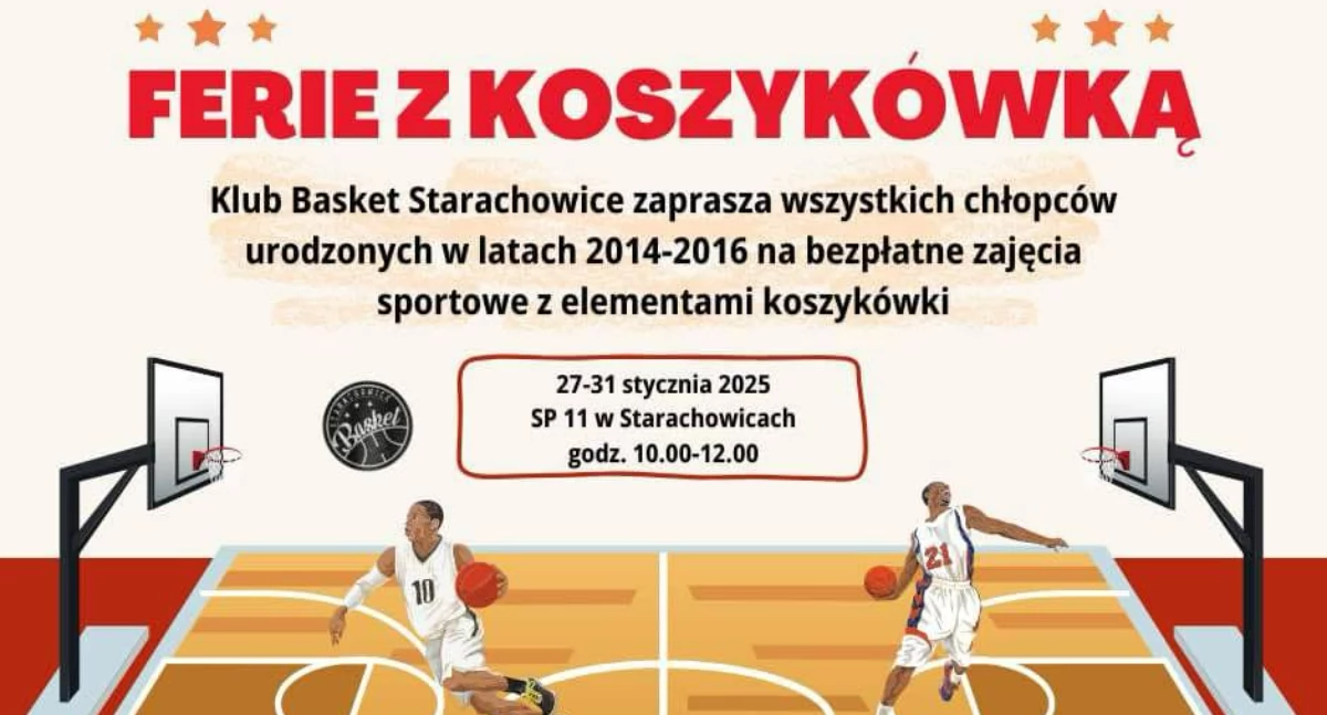 Ferie z koszykówką w Starachowicach. Klub Basket zaprasza na zajęcia