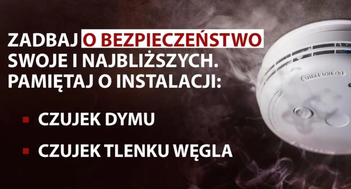 Alarm w Jadownikach. Załączył się czujnik czadu