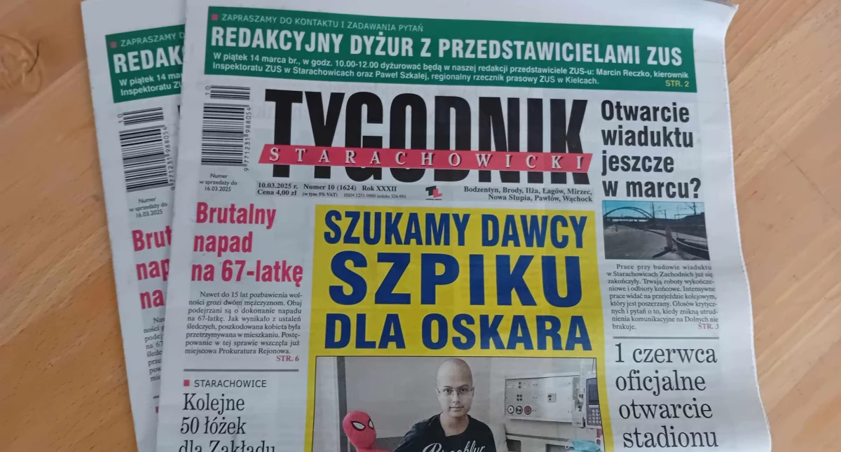 Nowy, jeszcze ciepły, pachnący farbą drukarską - Tygodnik Starachowicki czeka 
