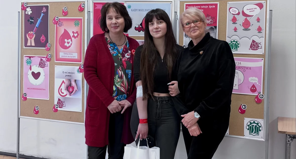 Honorowe krwiodawstwo w ZSZ nr 2 - kolejna udana akcja poboru krwi i DKMS