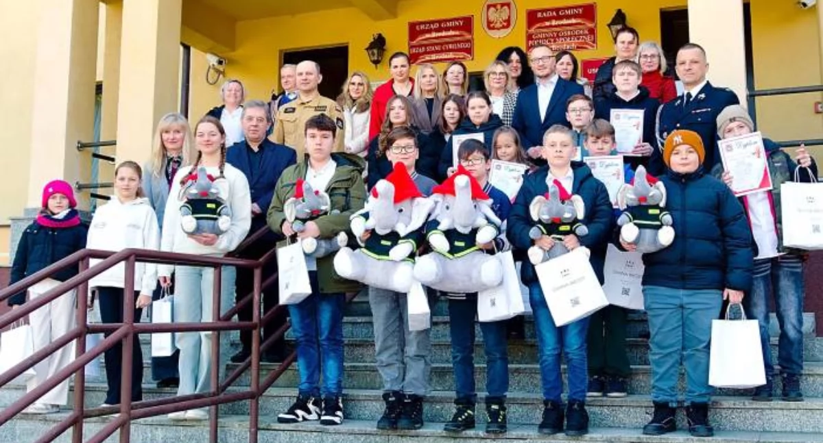 Najlepsi z wiedzy pożarniczej w gm. Brody!