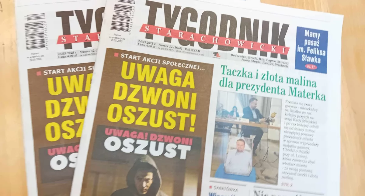 TYGODNIK Starachowicki rozpoczyna akcję Społeczną UWAGA DZWONI OSZUST!