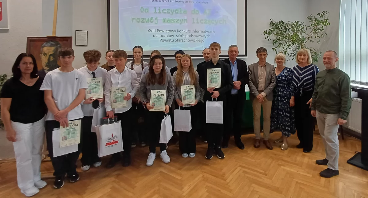  XVIII Powiatowy Konkurs Informatyczny w ZSZ nr 2. Od liczydeł do sztucznej inteligencji