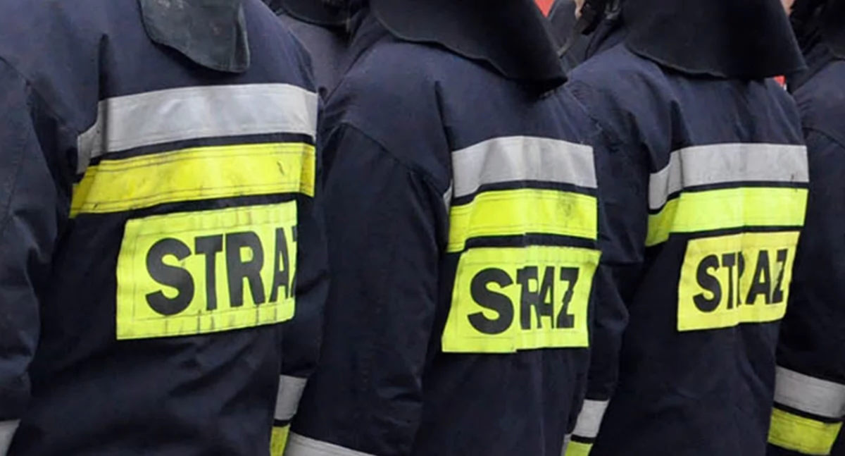 Strażacka interwencja w Adamowie. Z mężczyzną nie można było nawiązać kontaktu