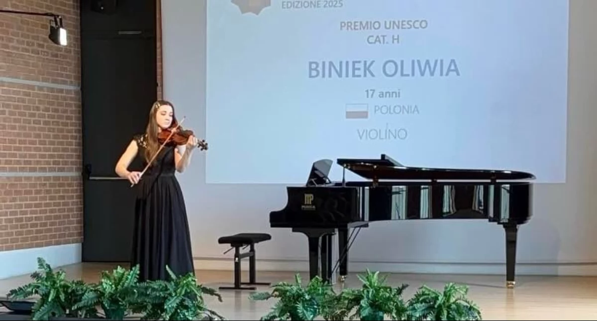  Skrzypce wypełniają całe moje życie. Oliwia Biniek i jej III miejsce na międzynarodowym festiwalu we Włoszech