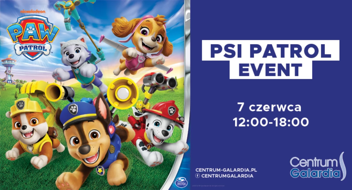 Spotkanie z Psim Patrolem w Centrum Handlowym Galardia!
