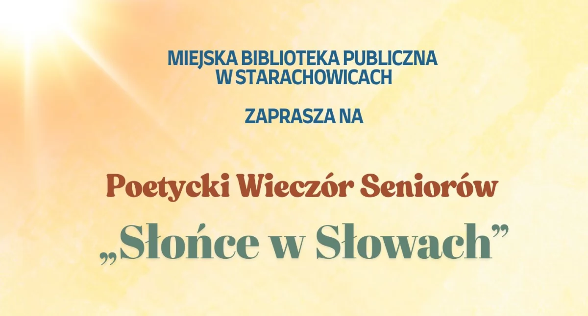 Wieczór poetycki seniorów