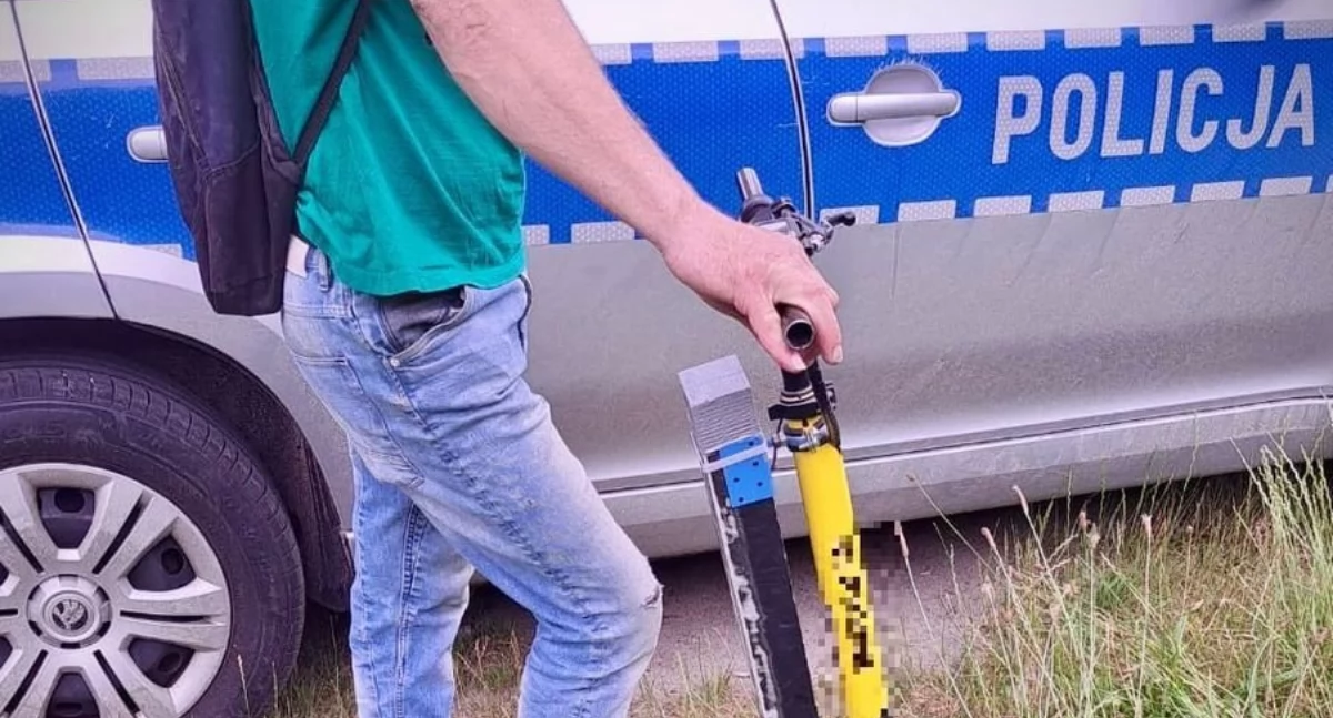 Policyjna kontrola użytkowników hulajnóg elektrycznych. Posypały się mandaty