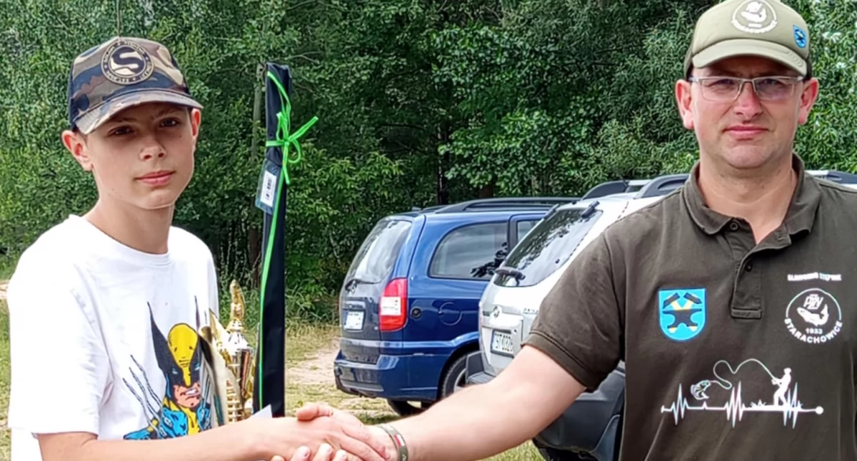 Udane wędkowanie na początek wakacji - Oliwier najlepszy!