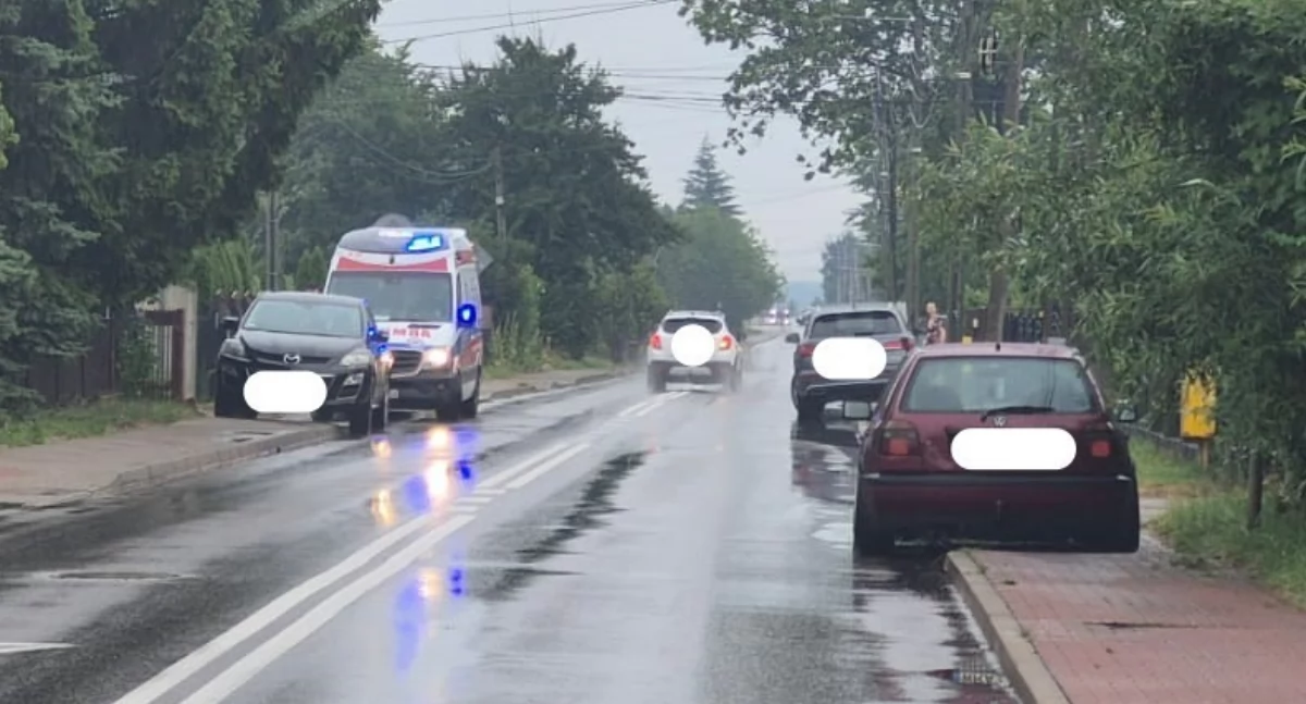 Nie zauważył nastolatka na hulajnodze. Skończyło się mandatem i punktami karnymi