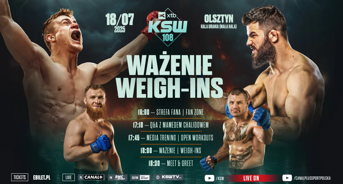 Gala XTB KSW 108 w Olsztynie już jutro. Wiktoria Czyżewska w limicie wagowym