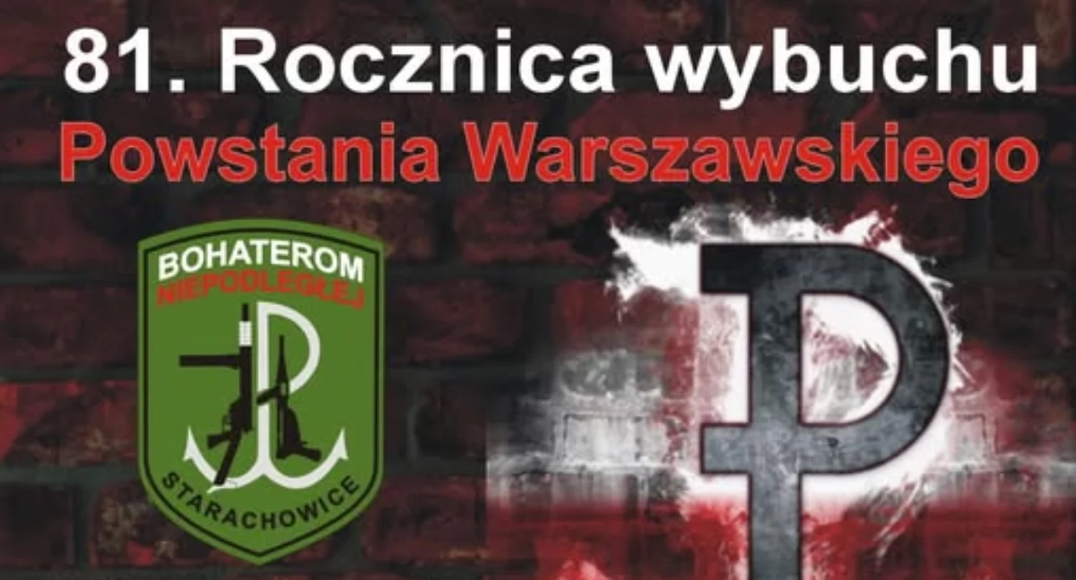 Starachowice zapraszają na obchody 81. rocznicy wybuchu Powstania Warszawskiego