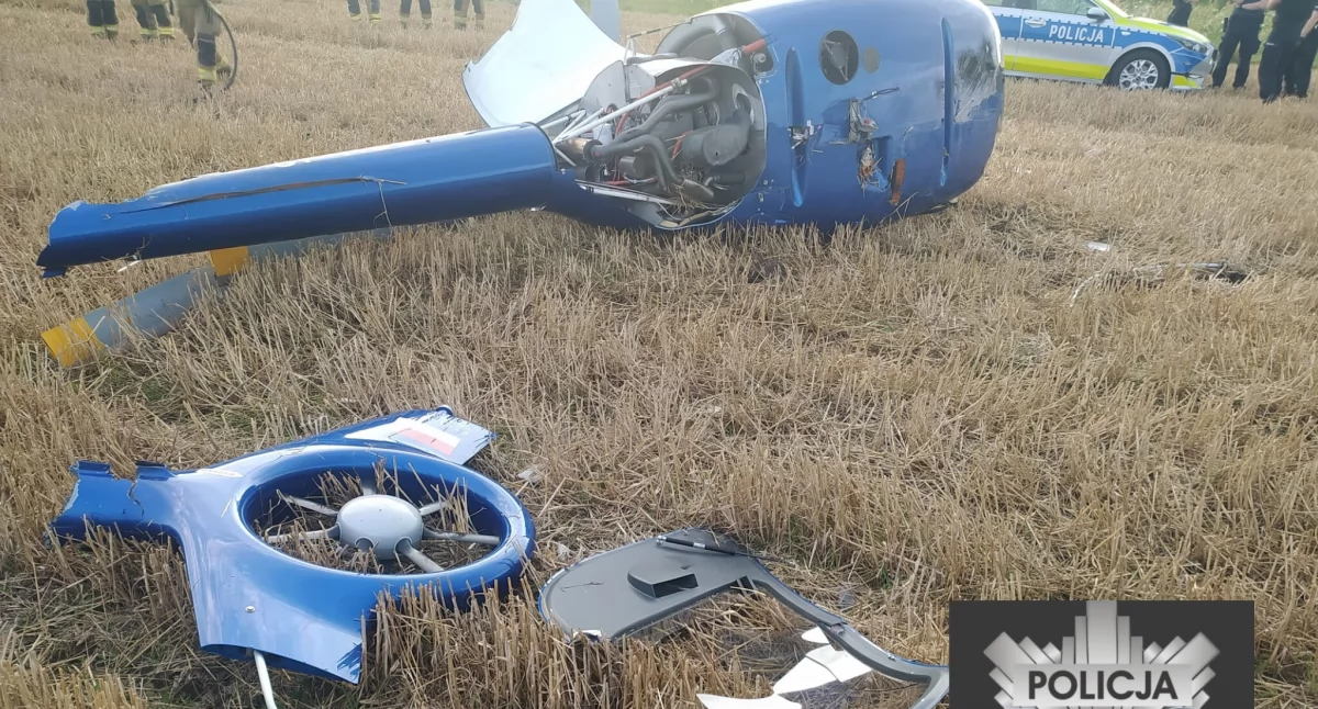 Groźny wypadek helikoptera niedaleko Starachowic