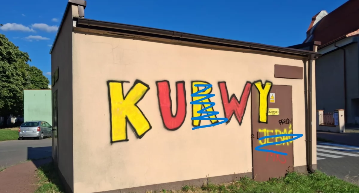 Skandaliczny wulgaryzm koło kościoła w Starachowicach - Czym kierował się sprawca?