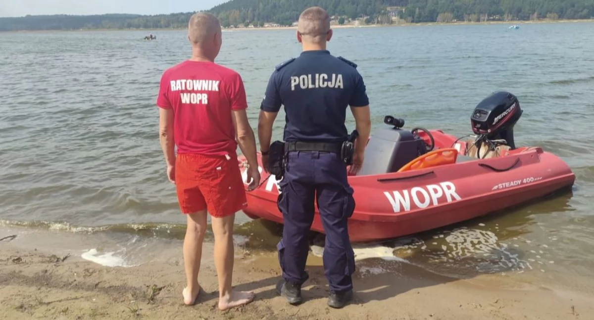Bezpieczne wakacje nad wodą. Wspólne działania policji i WOPR w Brodach