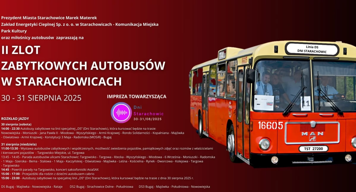 Zlot Zabytkowych Autobusów w Starachowicach