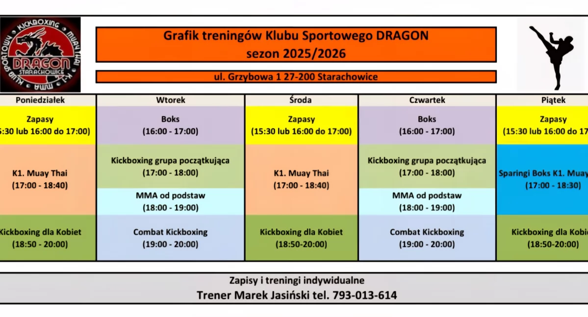 Nowy sezon w starachowickim Dragonie i egzamin na stopnie w kickboxingu. Klub zaprasza na jesienne zajęcia