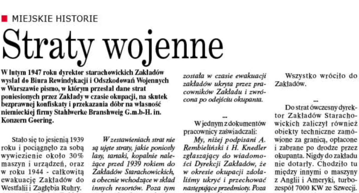  Miejskie historie okiem Anety Marciniak. Straty wojenne