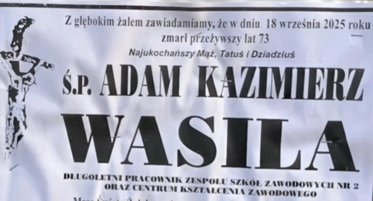 Zmarł nauczyciel praktycznej nauki zawodu