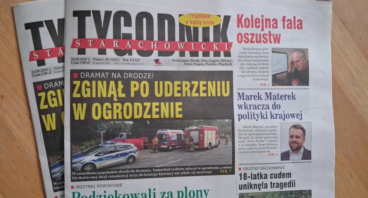 Nowy Tygodnik Starachowicki już w sprzedaży, w środę! Pamiętajcie!