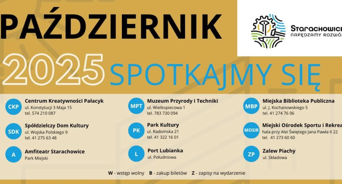 Kalendarium październikowych imprez w Starachowicach