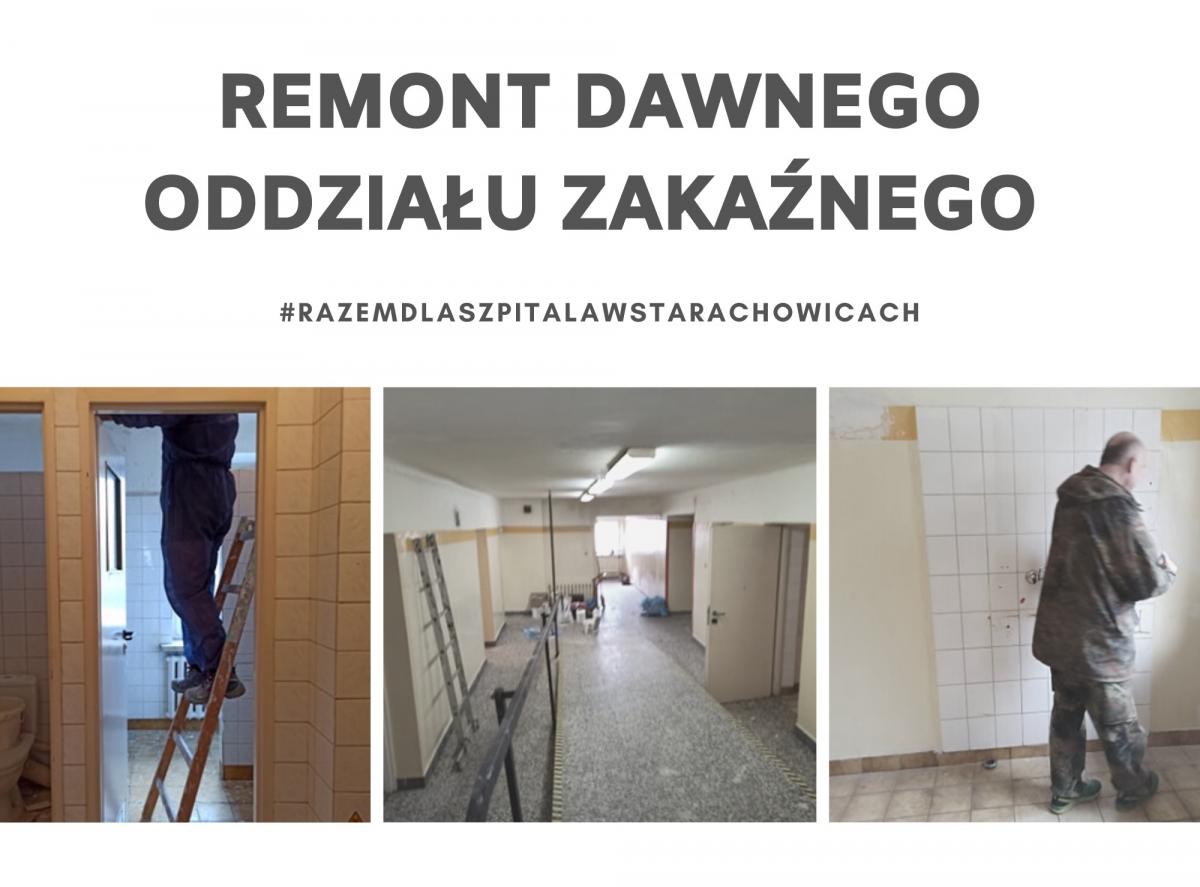 Będą dodatkowe miejsca na kwarantannę. Trwa remont dawnego oddziału zakaźnego