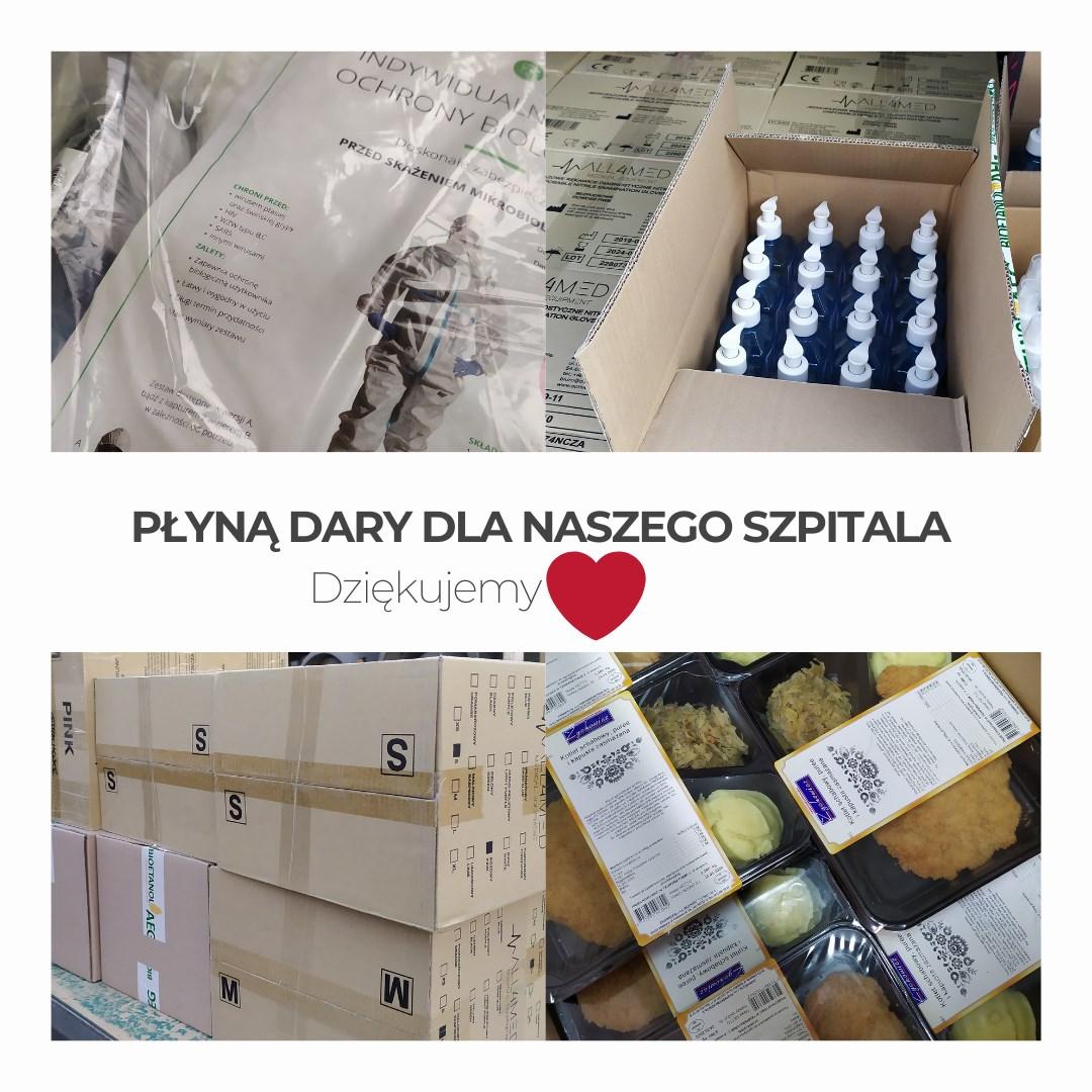 Płyną dary do szpitala w Starachowicach. Czwartkowy raport w sprawie koronawirusa