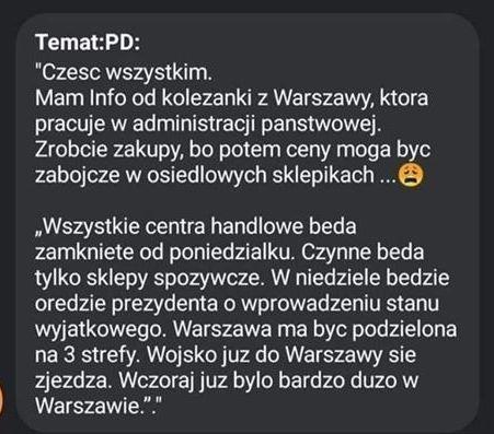 Koronawirus. Uwaga na #FakeNews!