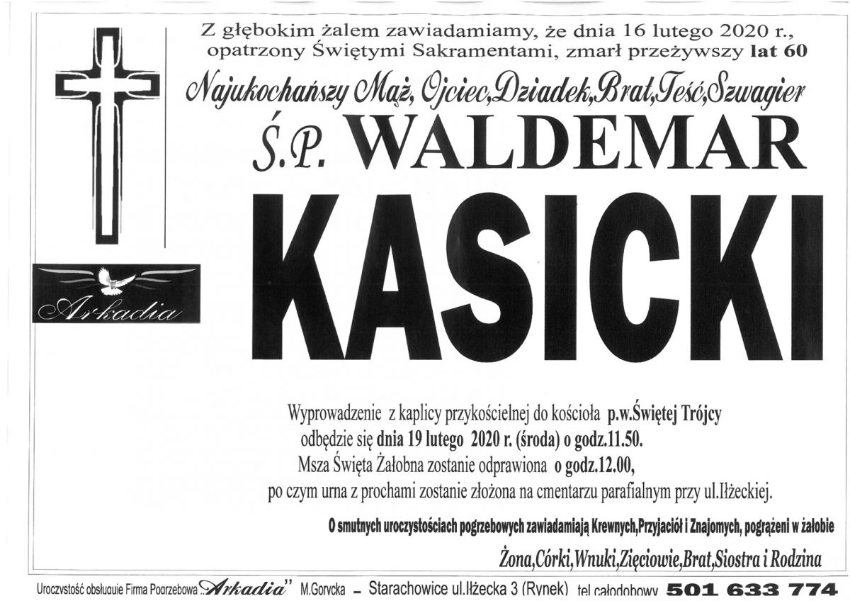 Ś.P. Waldemar Kasicki (nekrolog)