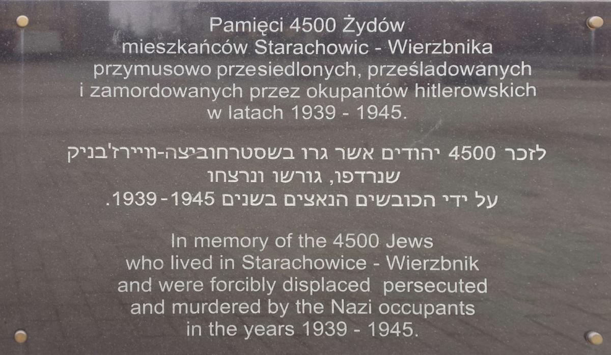 Pamiętajmy o Żydach pomordowanych w Starachowicach
