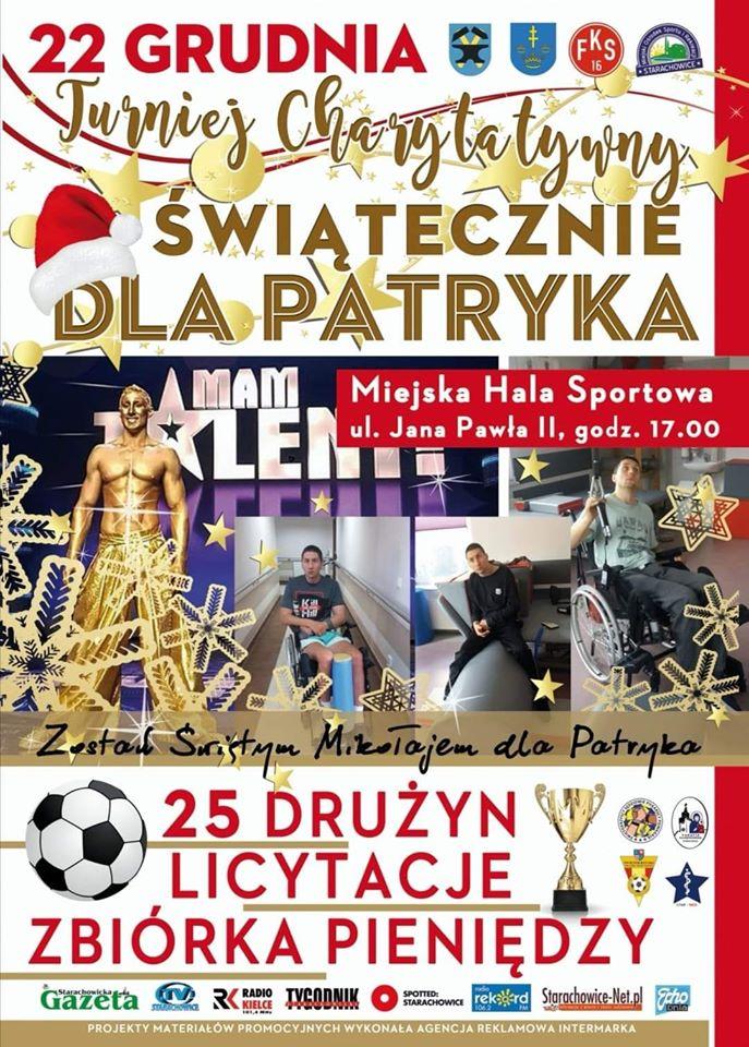 Dziś rusza świąteczny turniej charytatywny dla Patryka Niekłania. Jutro finały i moc atrakcji