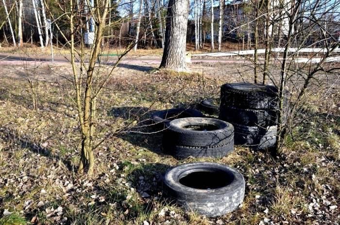 Opony w lasach, jak grzyby po deszczu