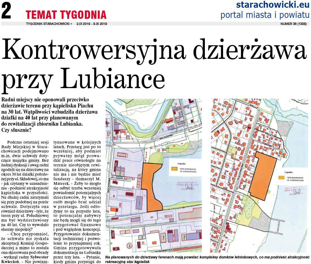 Protest mieszkańców. Nie chcą domków letniskowych nad Lubianką